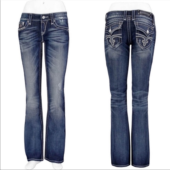 Rock Revival Denim - Rock Revival Jen Bootcut Stretch Jeans Medium Wash